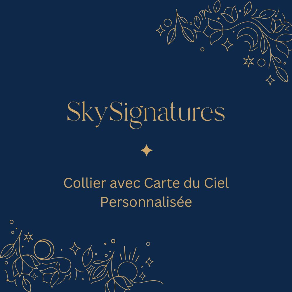 Collier avec Carte du Ciel Personnalisée